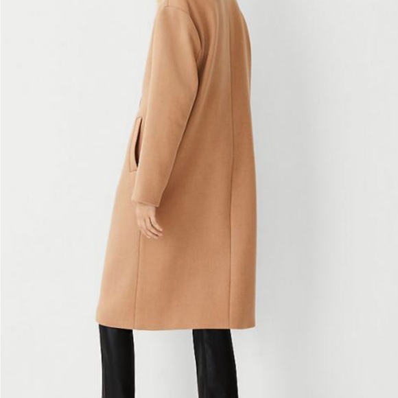 Wool Blend Crew Neck Coat - New without Tags - Picture 3 of 4